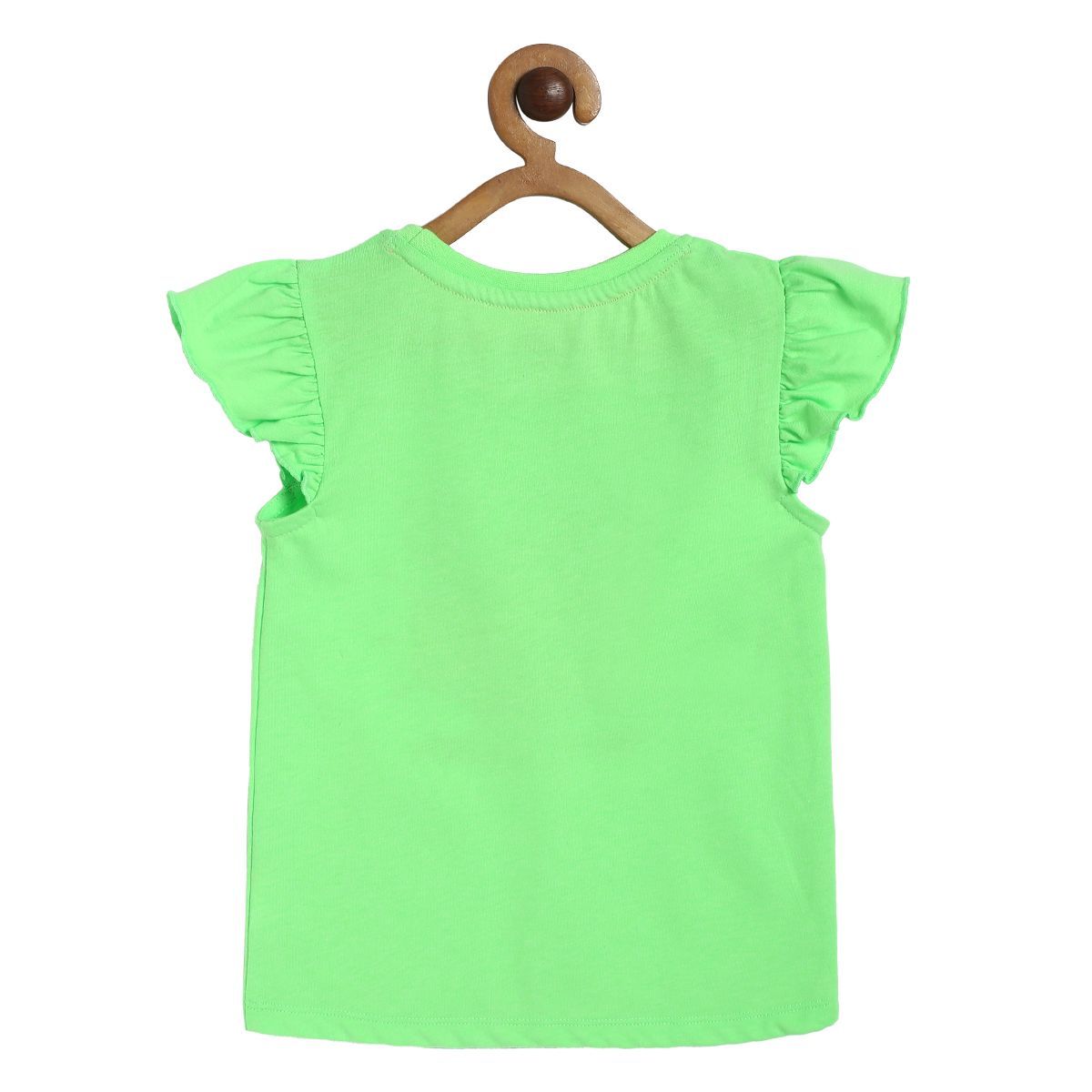 Girls Neon Green Knit Top