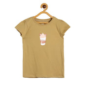 Girls Khaki Pack Of 1 Knit Top