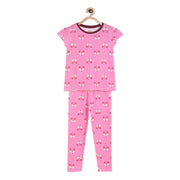 Girls Pink Pack Of 2 Lounge Wear