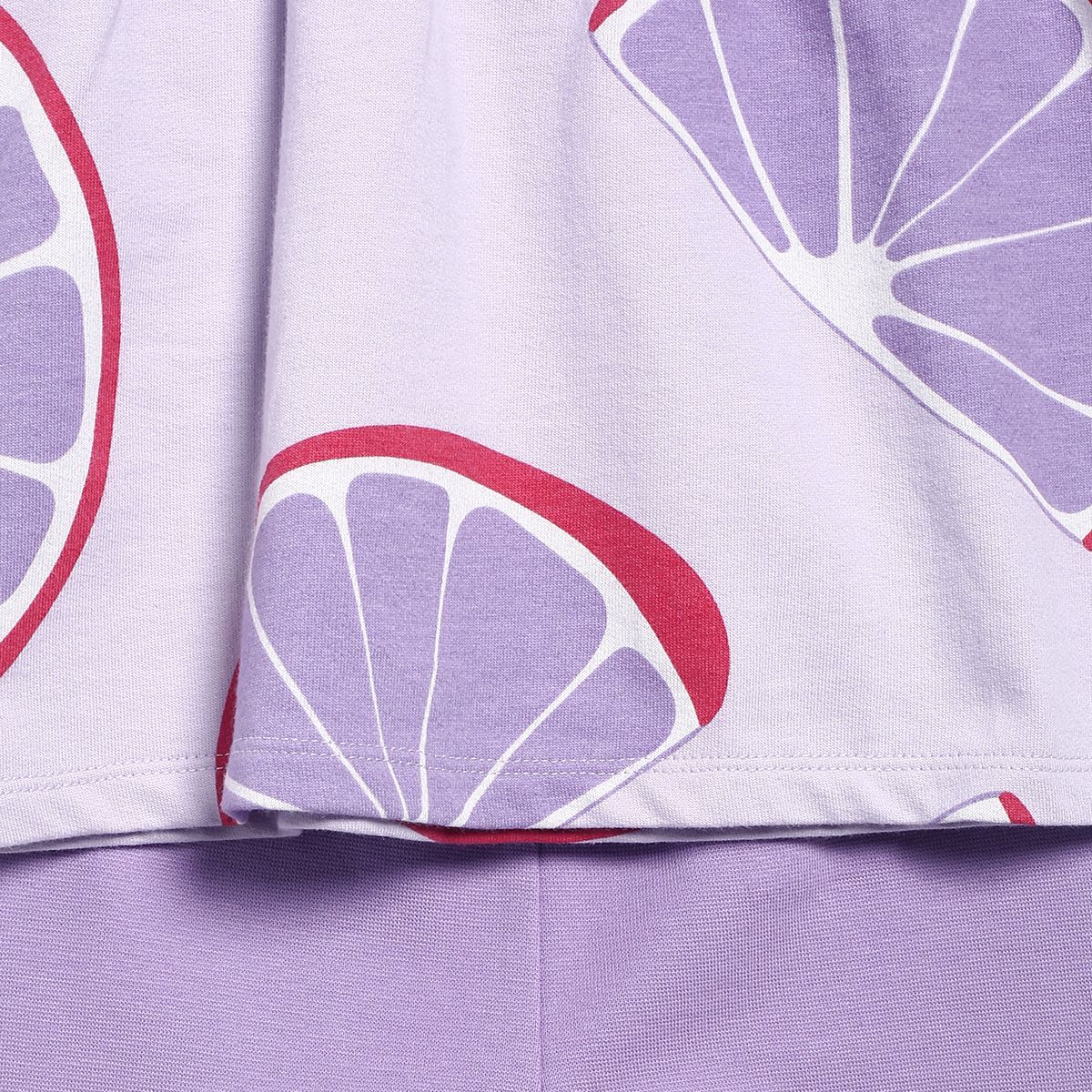 Girls Purple Pack Of 2 Lounge Wear