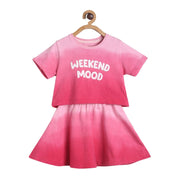 Girls Pink Pack Of 2 Lounge Wear