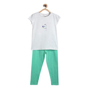 Girls Multicolor Pack Of 1 Top And Legging