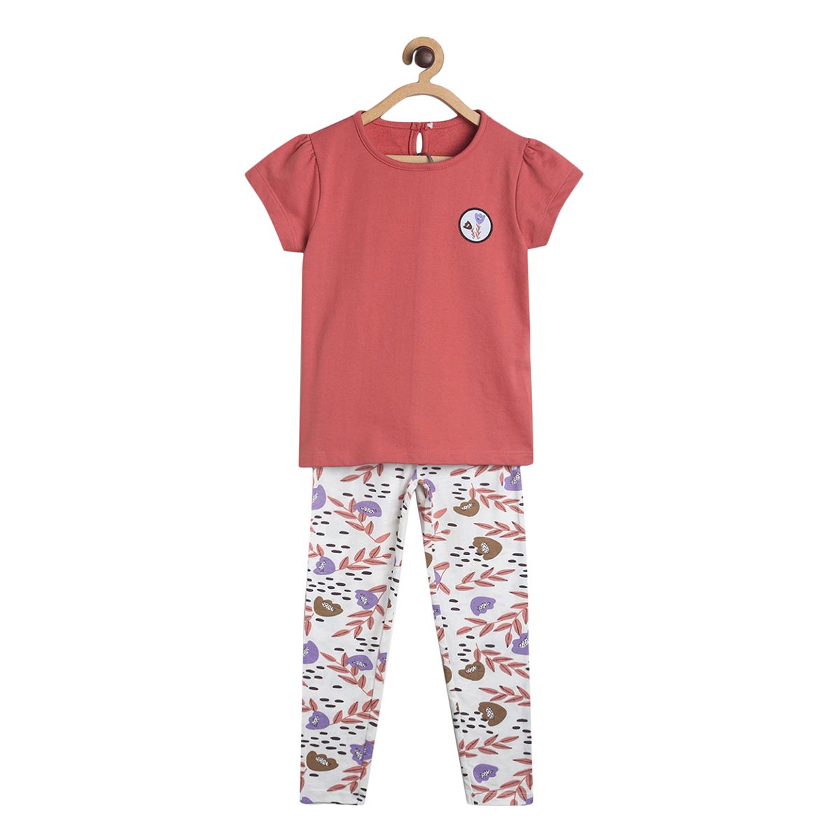 Girls Multicolor Pack Of 1 Top And Legging