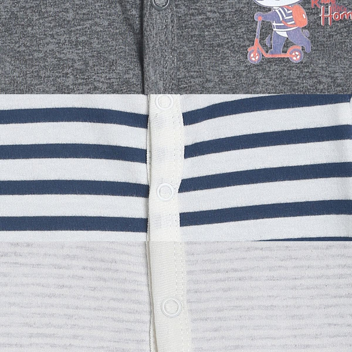 Boys Multicolor Pack Of 3 Front Open Vest