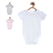 Girls Multicolor Pack Of 3 Body Suit
