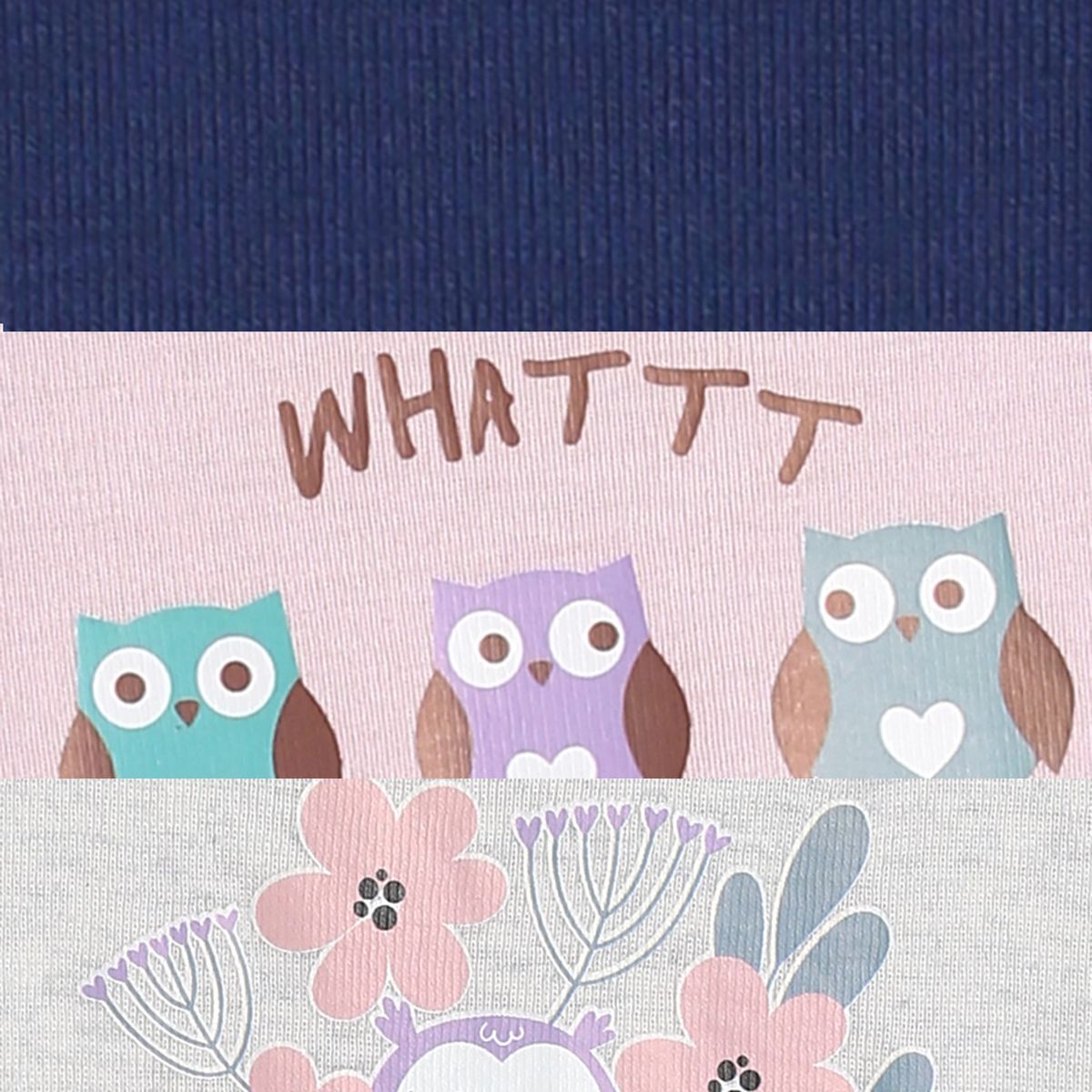 Girls Multicolor Pack Of 3 Knit Top