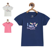 Girls Multicolor Pack Of 3 Knit Top