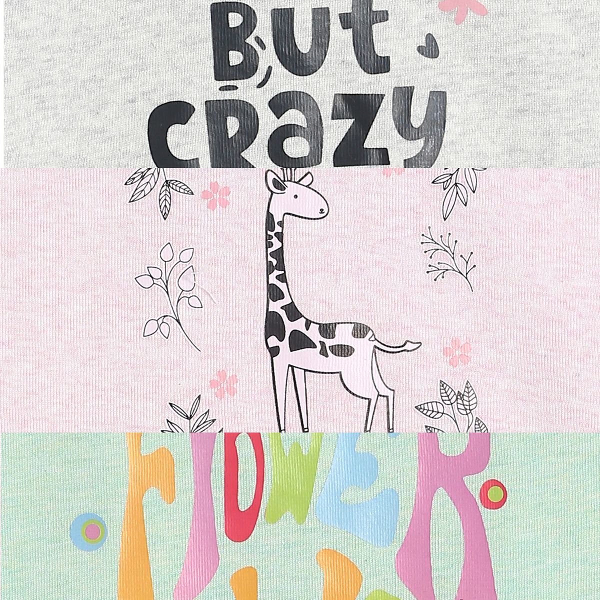 Girls Multicolor Pack Of 3 Knit Top