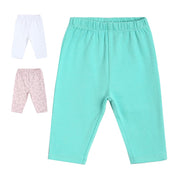 Girls Multicolor Pack Of 3 Legging