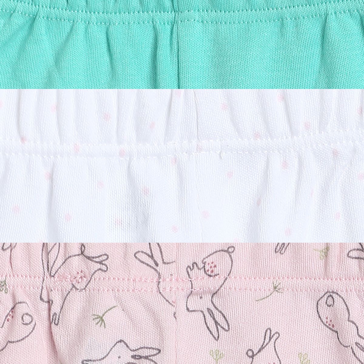 Girls Multicolor Pack Of 3 Legging