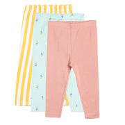 Girls Multicolor Pack Of 3 Legging