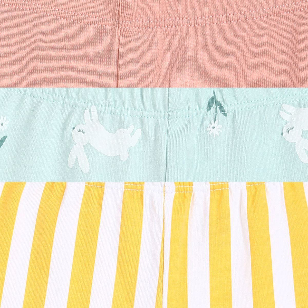 Girls Multicolor Pack Of 3 Legging