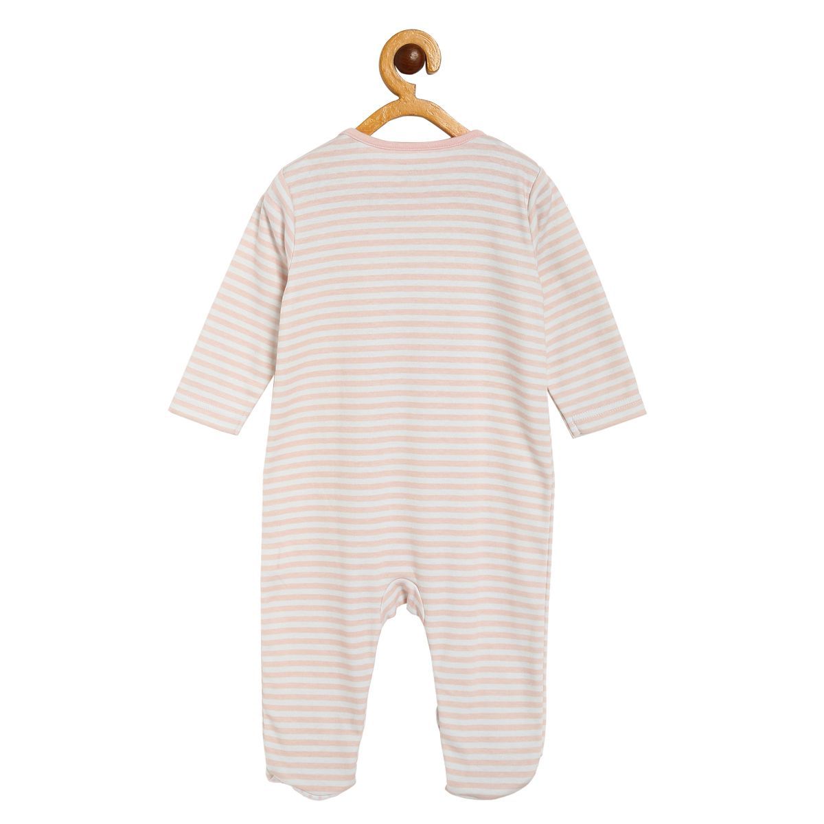 Pack of 2 sleepsuit - light grey & pink for New Born