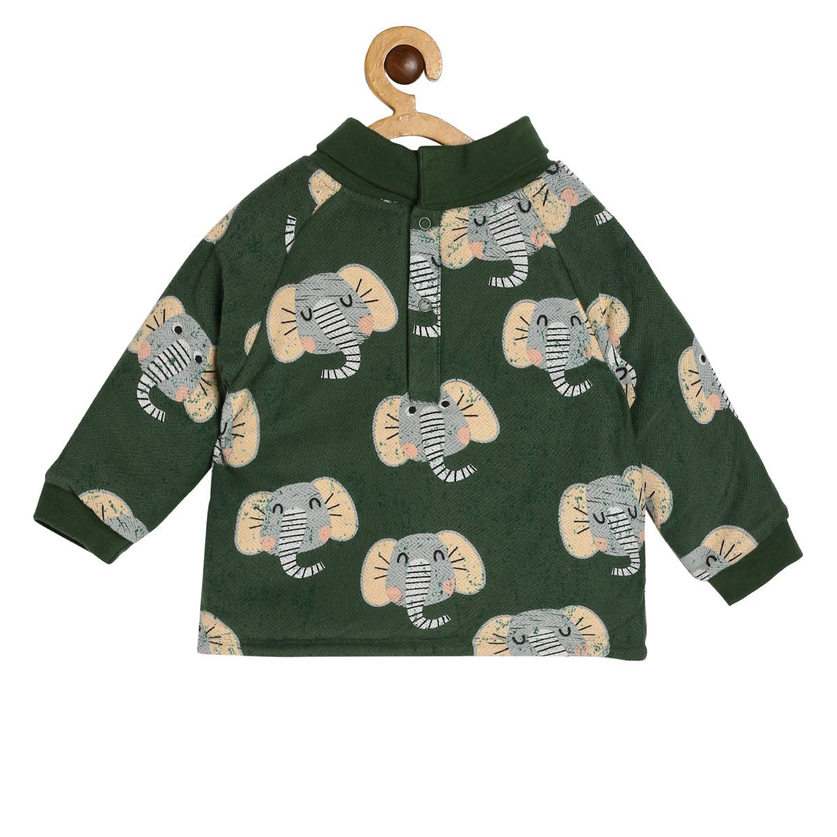 Boys Green Pack Of 1 Sweat Shirt