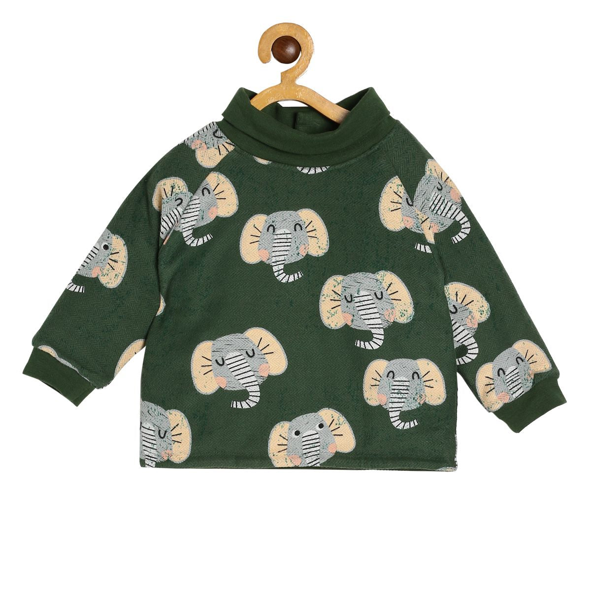 Boys Green Pack Of 1 Sweat Shirt