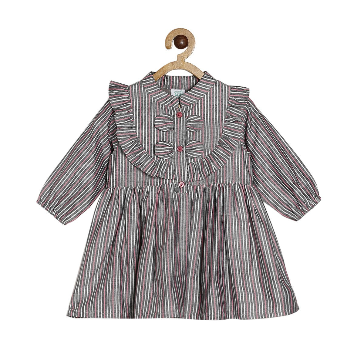 Girls Brown Pack Of 1 Dress