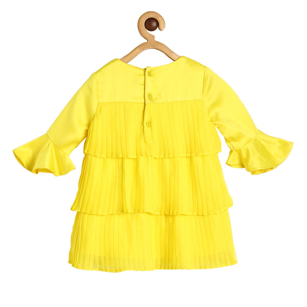 Girls Yellow Pack Of 1 Dress