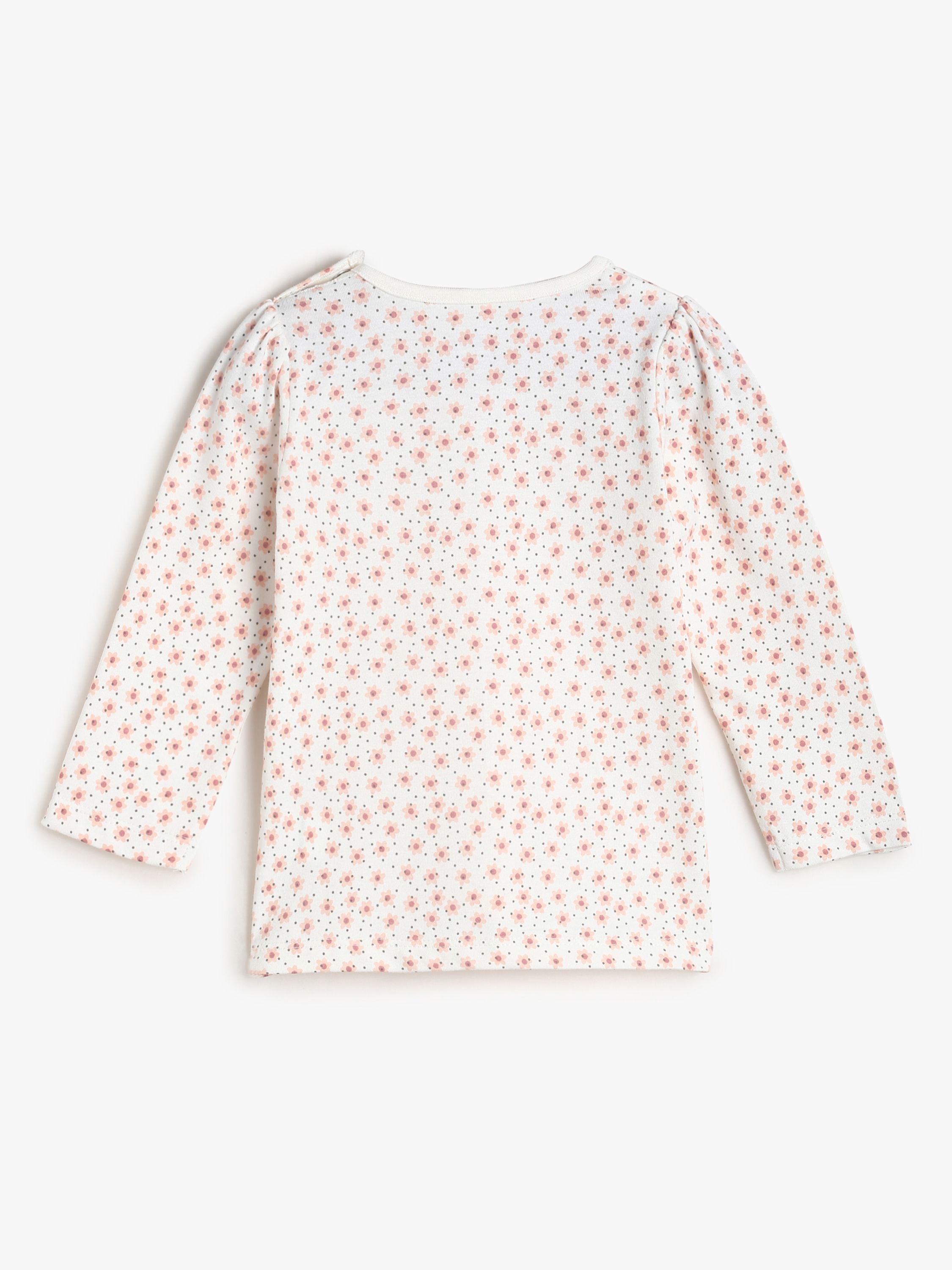 Girls Brown Dungaree Set