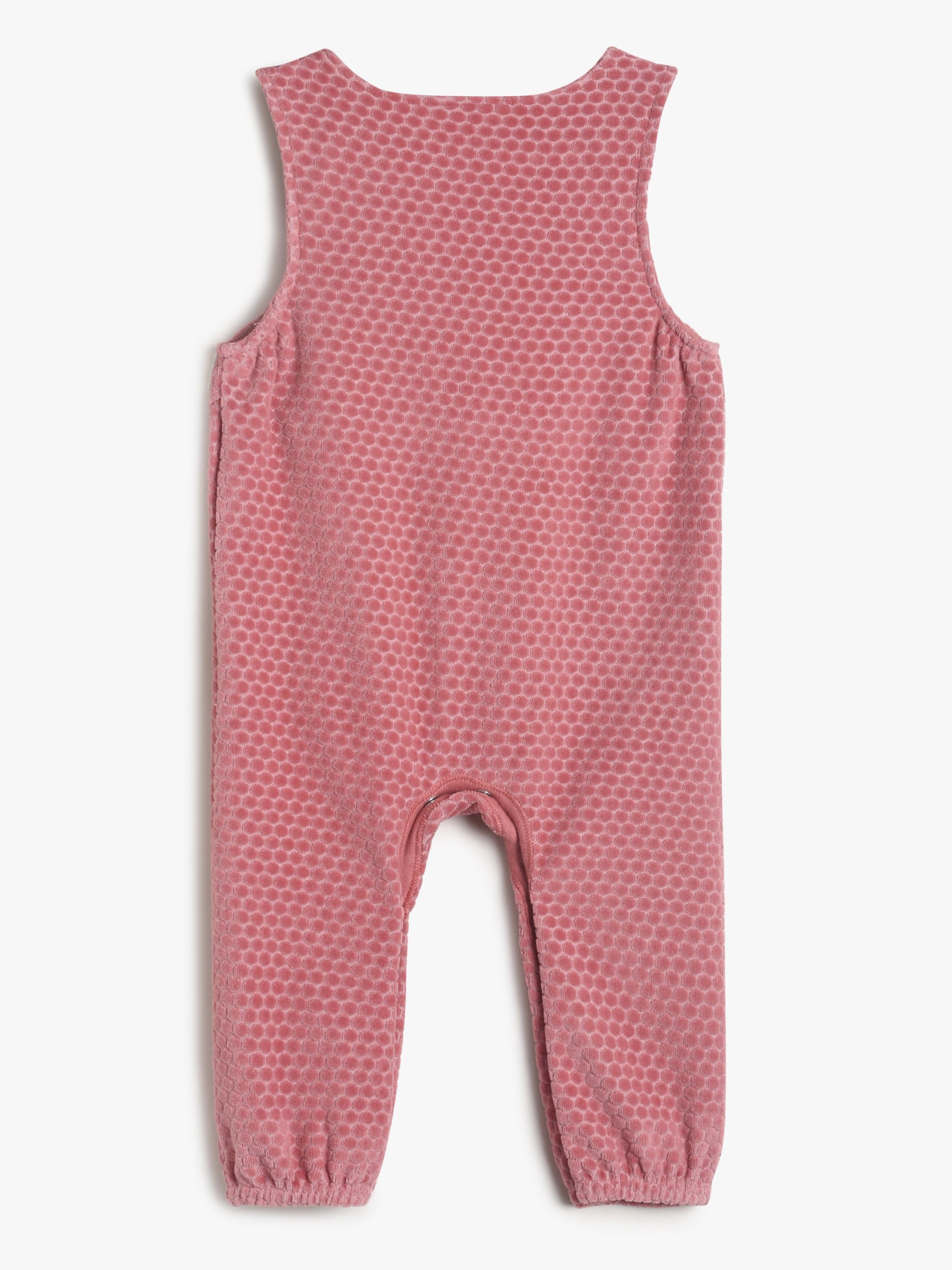 Girls Brown Dungaree Set