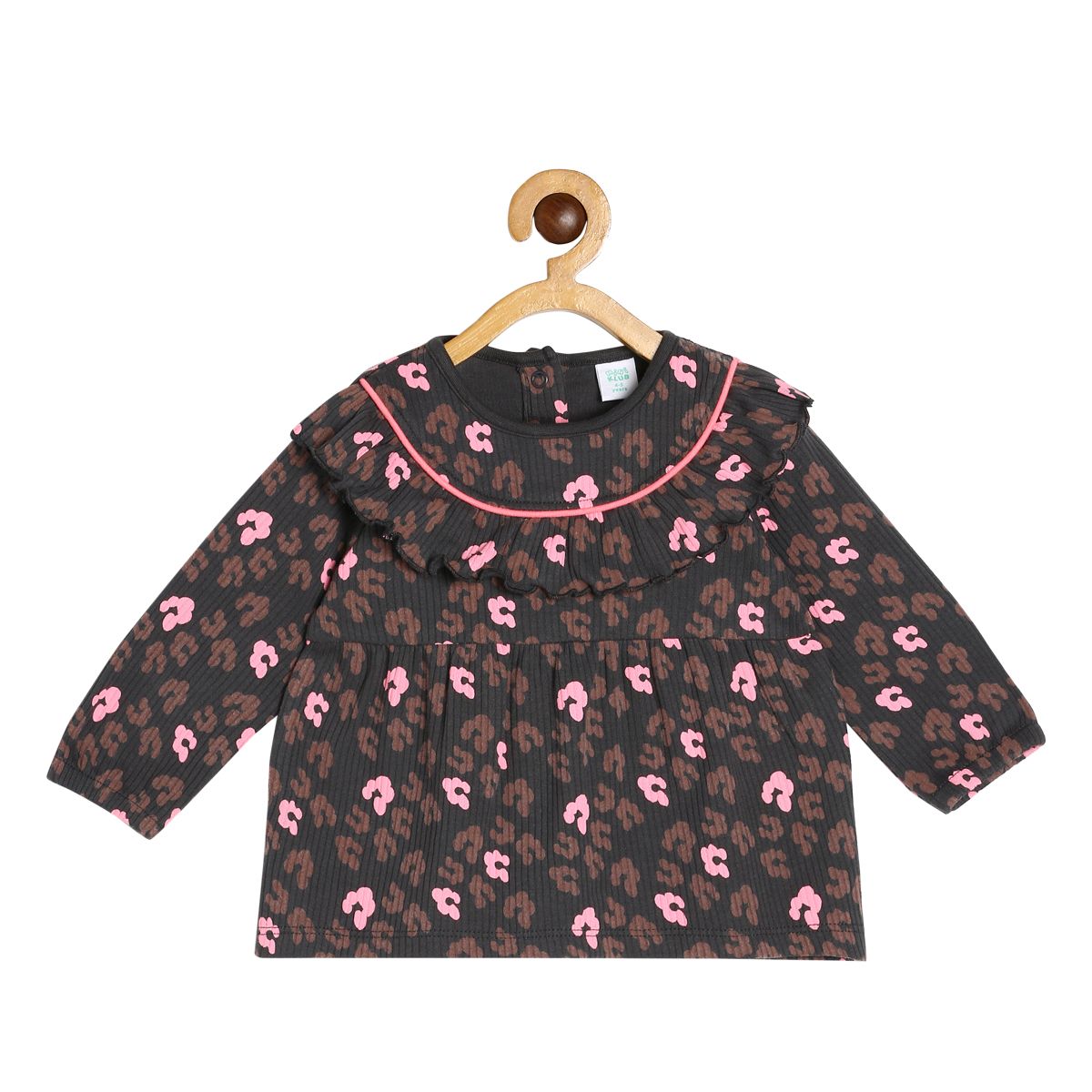 Girls Brown Pack Of 1 Knit Top