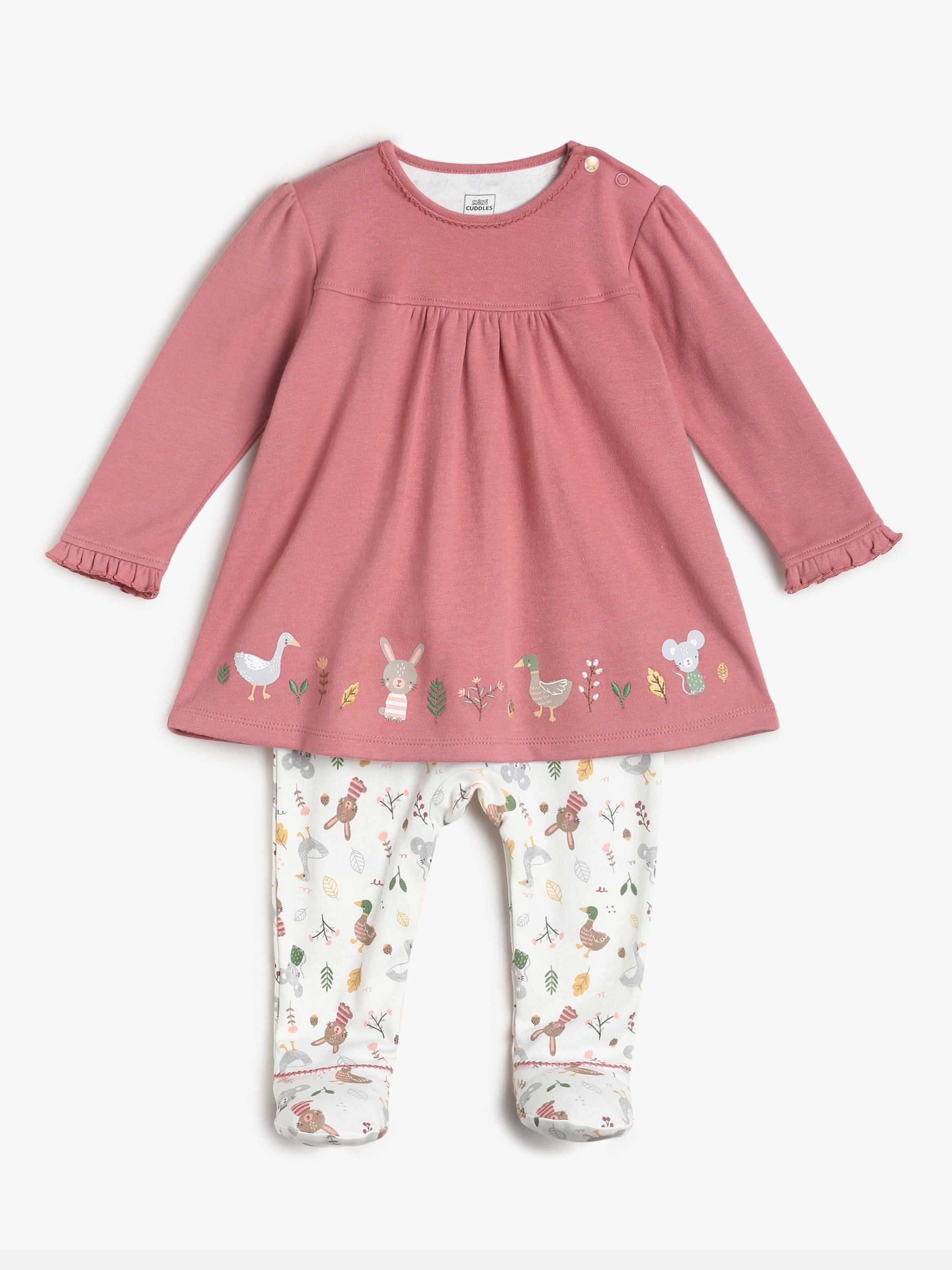 Girls Brown Sleepsuit