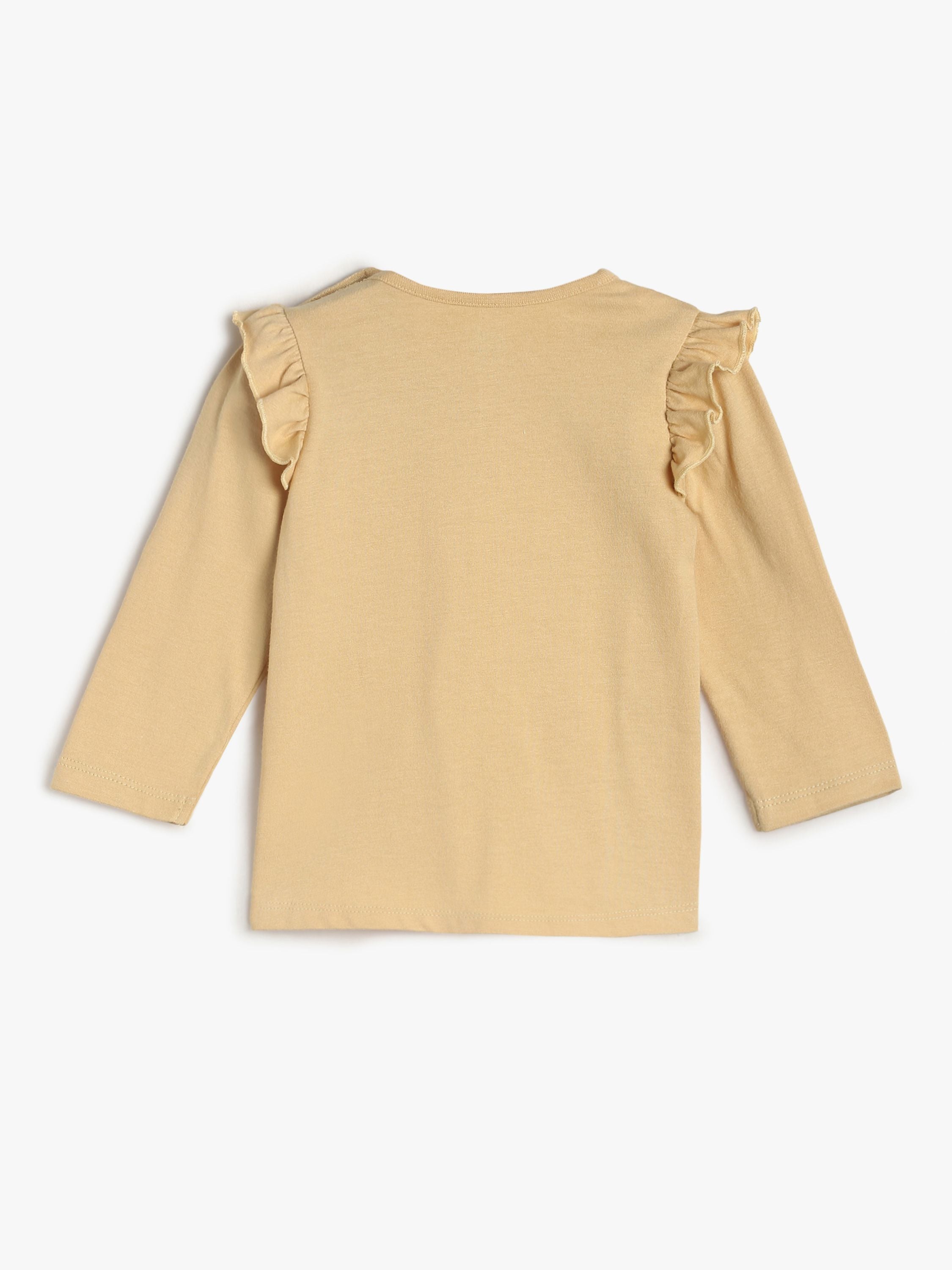 Girls Yellow Top & Knit Bottom