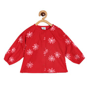 Girls Red Pack Of 1 Woven Top