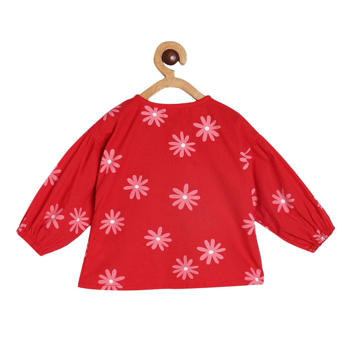 Girls Red Pack Of 1 Woven Top