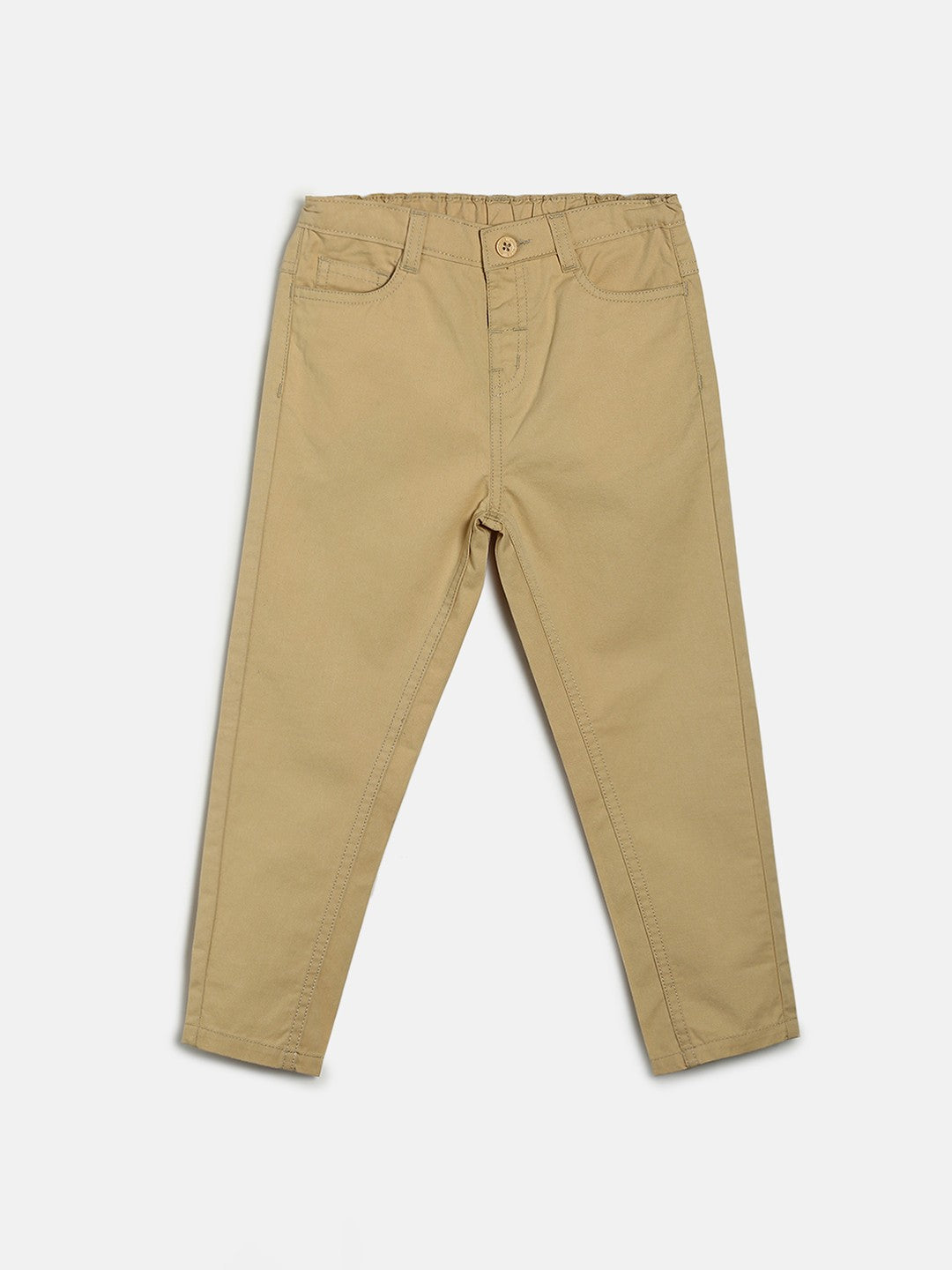 Boys Beige Pack Of 1 Woven Pant