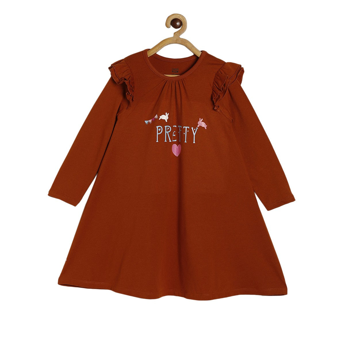 Girls Rust Pack Of 1 Dress
