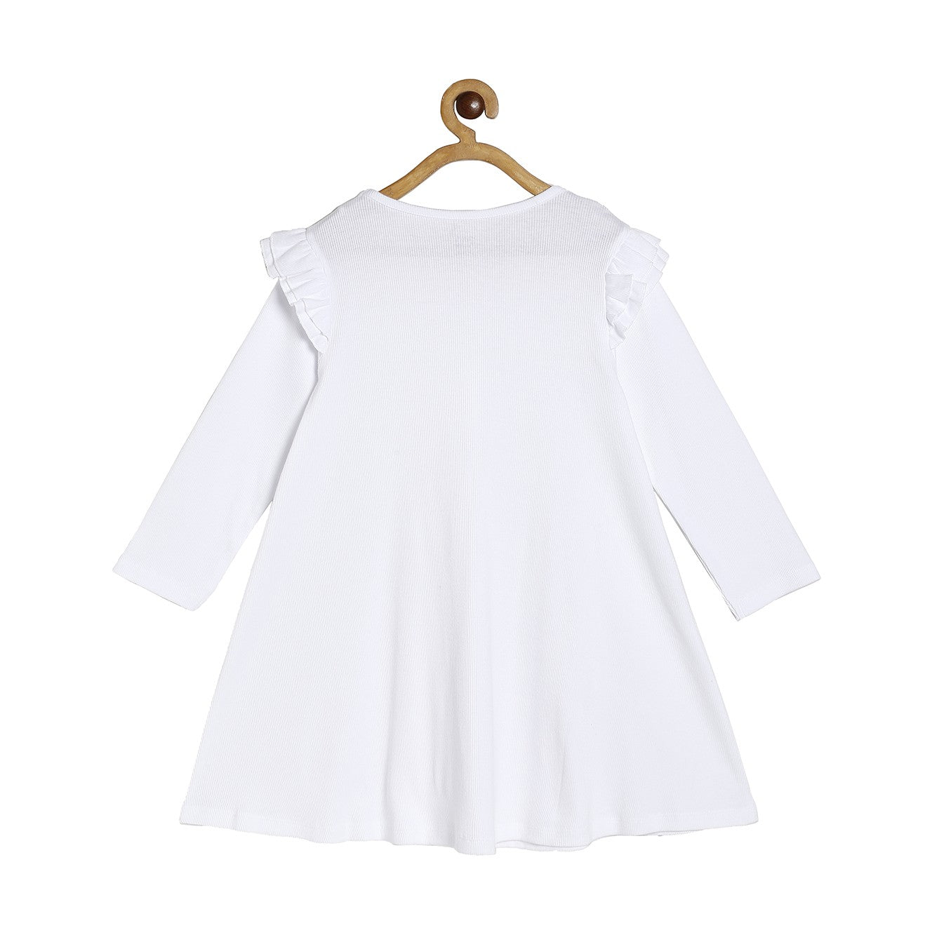 Girls White Pack Of 1 Dress