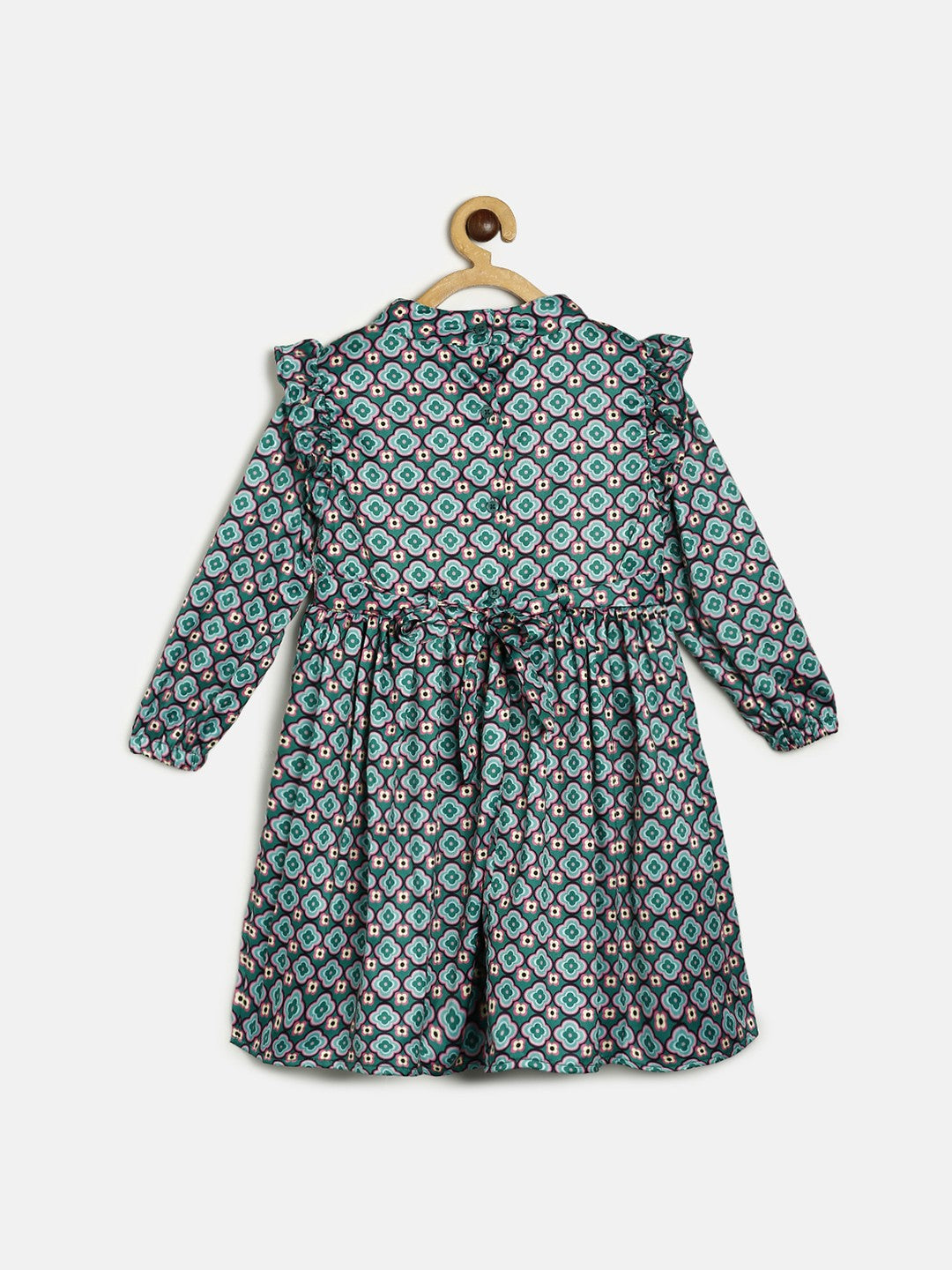 Girls Green Pack Of 1 Dress