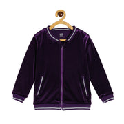 Girls Purple Pack Of 1 Jacket