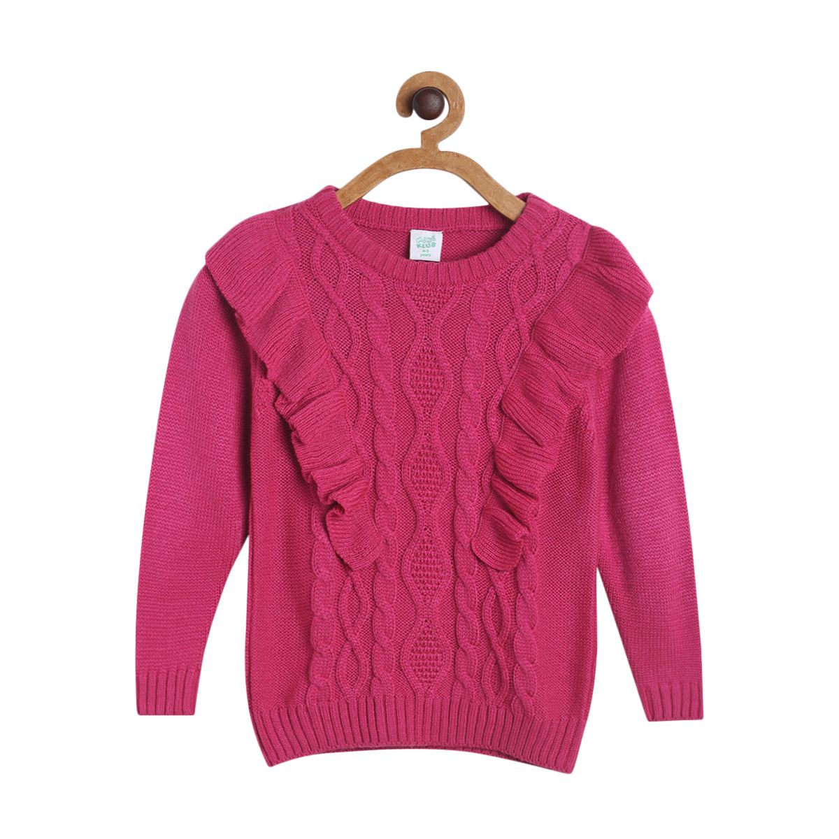 Girls Pink Pack Of 1 Sweater