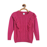 Girls Pink Pack Of 1 Sweater