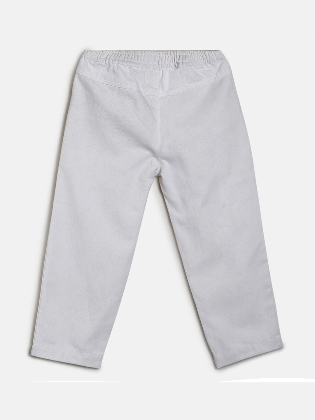 Girls Marshmallow Pack Of 1 Woven Pant