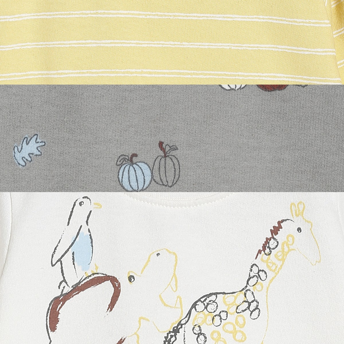 Boys Multicolor Pack Of 3 T-Shirt