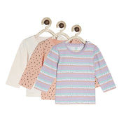 Girls Multicolor Pack Of 3 Knit Top