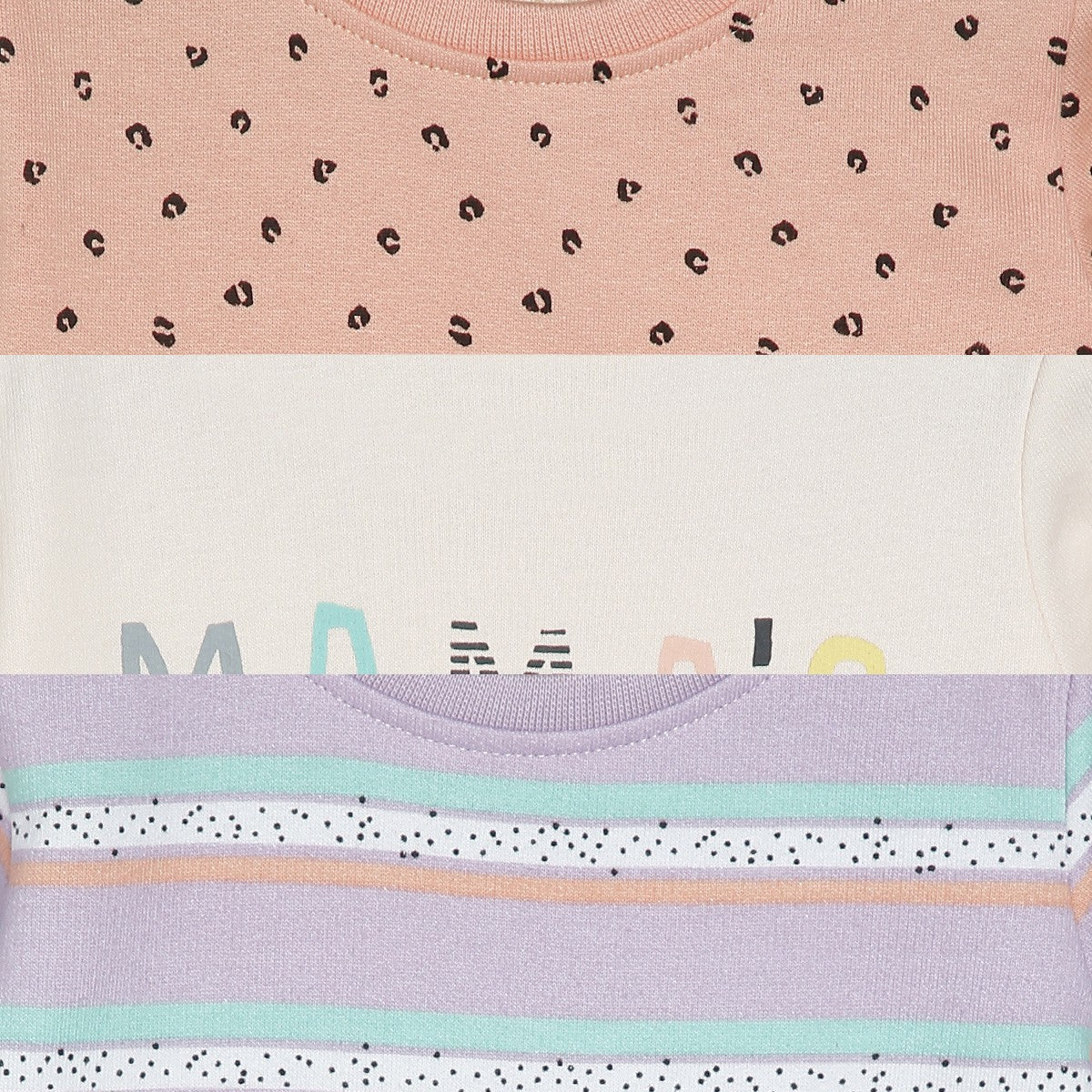 Girls Multicolor Pack Of 3 Knit Top