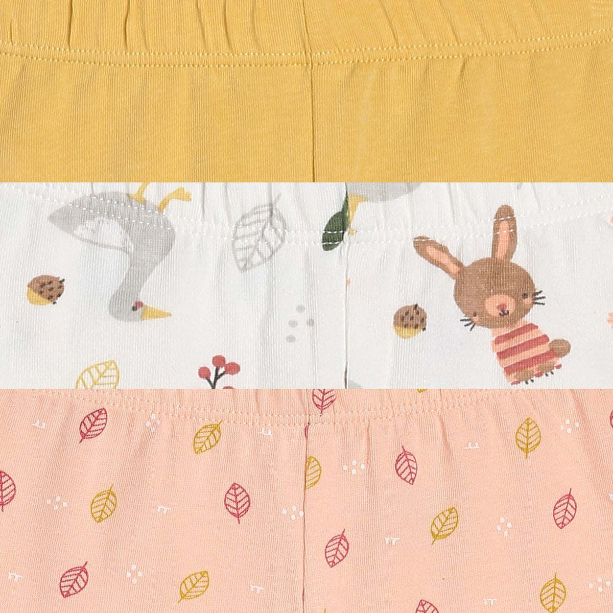 Girls Multicolor Pack Of 3 Legging