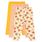 Girls Multicolor Pack Of 3 Legging