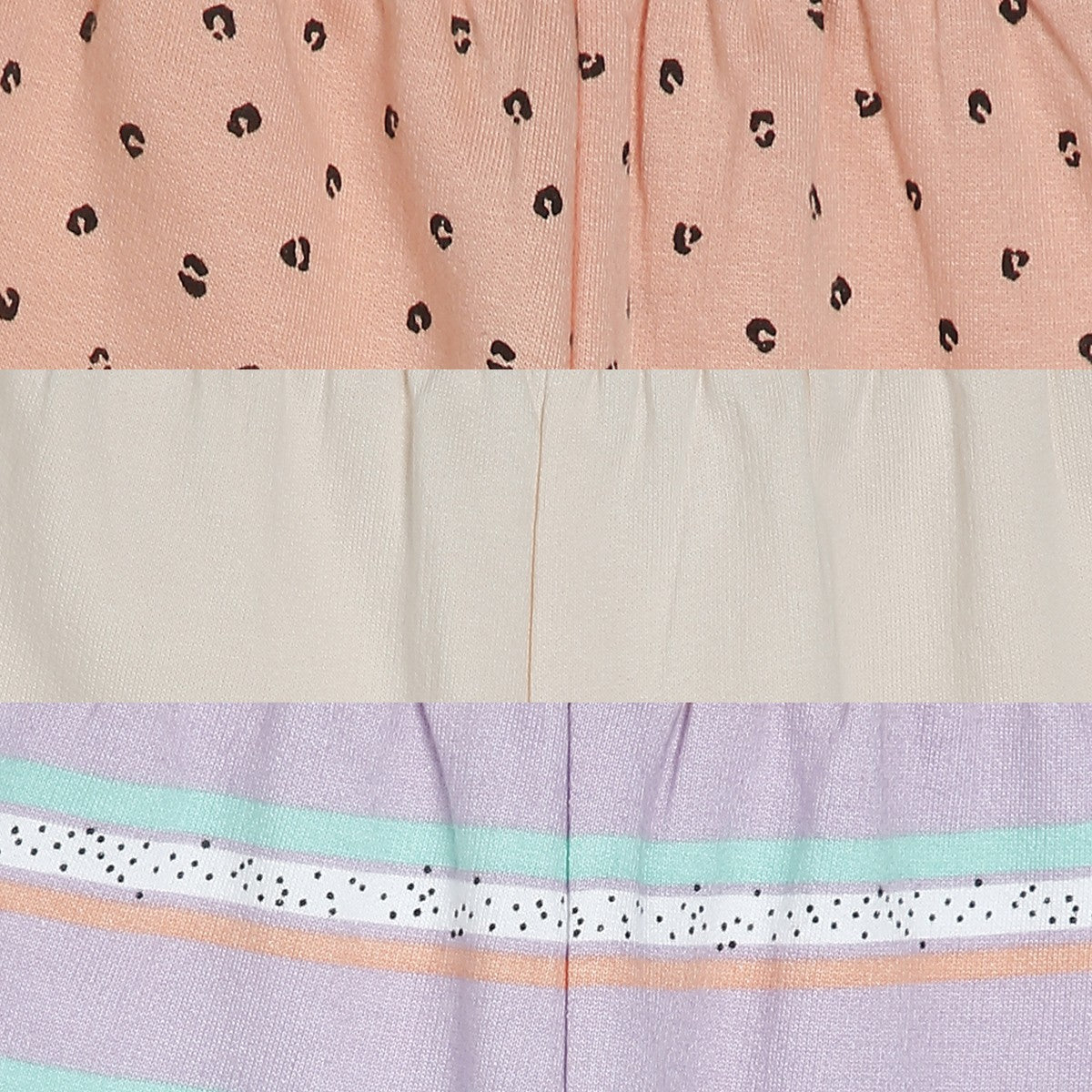 Girls Multicolor Pack Of 3 Legging