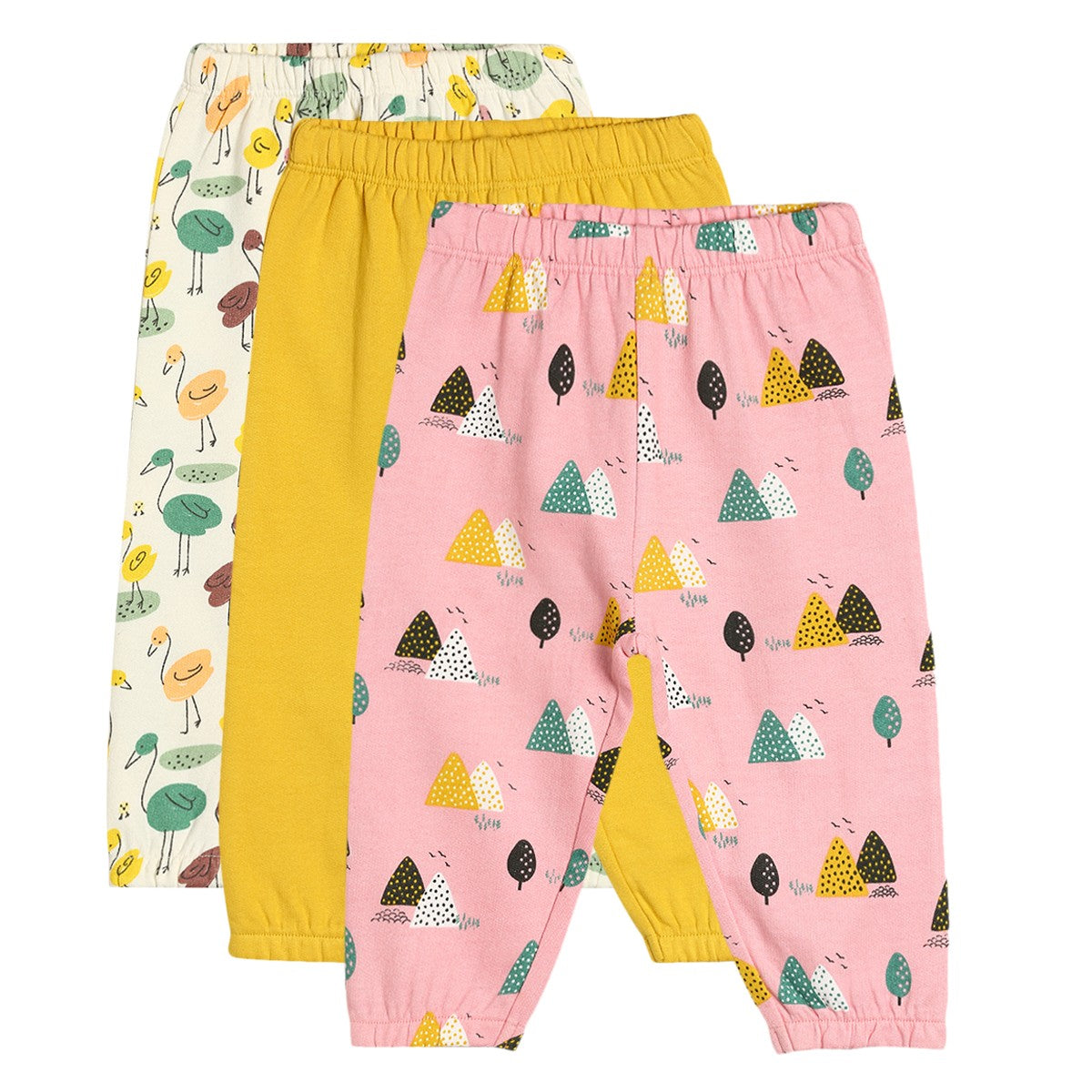 Girls Multicolor Pack Of 3 Legging