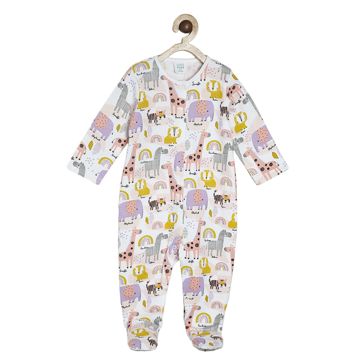 Girls Multicolor Pack Of 2 Sleep Suit