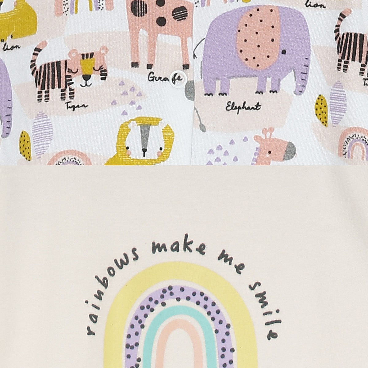 Girls Multicolor Pack Of 2 Sleep Suit