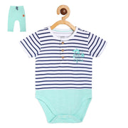 Boys Aqua Body Suit And Bottom