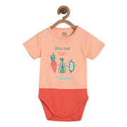 Boys Peach Pack Of 1 Body Suit