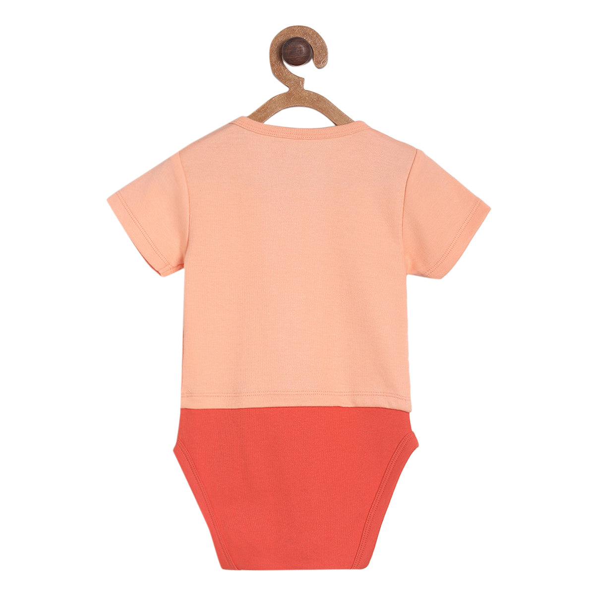 Boys Peach Pack Of 1 Body Suit