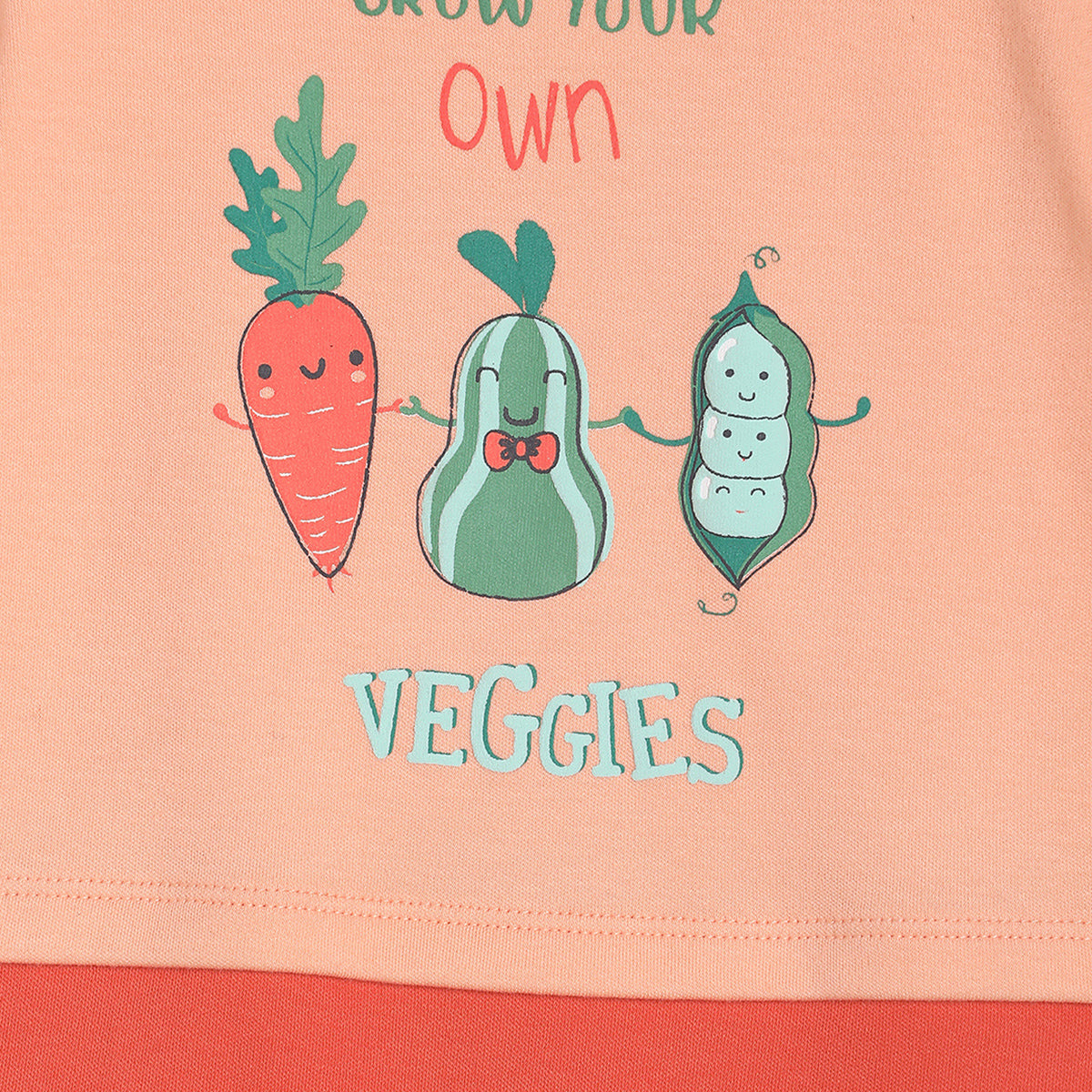 Boys Peach Pack Of 1 Body Suit