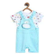 Boys Blue Pack Of 2 Dungaree Set